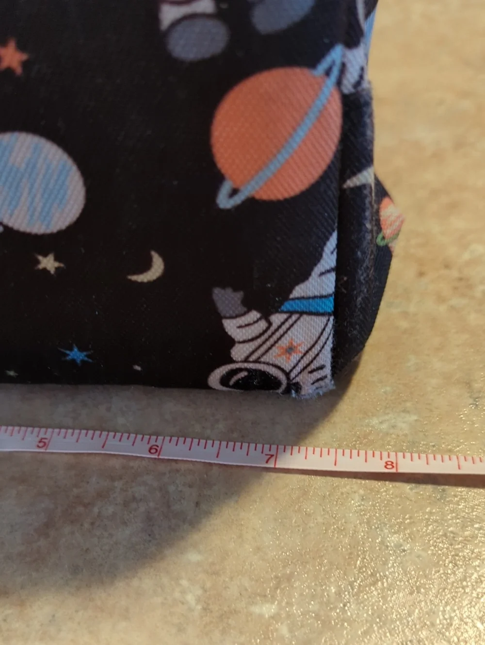 Kids Space Black Lunch Cooler Pouch insulated Freeze At Night Pack It Astronaut